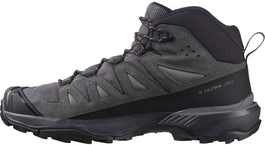 Salomon X Ultra 360 Leather Mid GORE-TEX Wandelschoenen grijs zwart