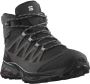 Salomon X Ward Leather Mid GTX Wandelschoenen zwart grijs - Thumbnail 2