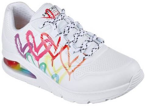 Skechers 553700510 Sneakers UNO 2 FLOATING LOVE met hartenprint