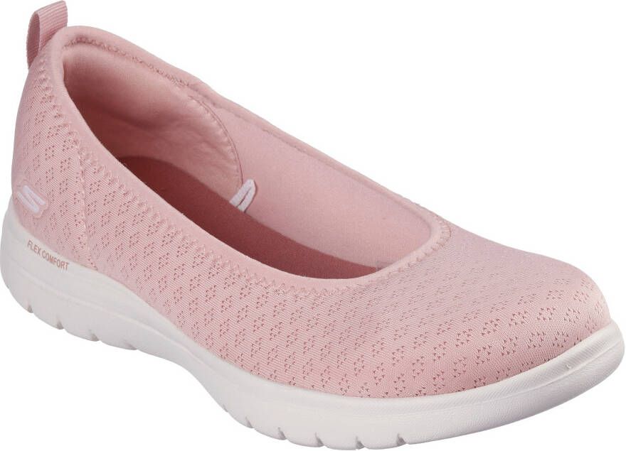 Skechers Ballerina's ON-THE-GO FLEX-SIENA Slipper slip-on schoen slip-on sneaker met comfortabele elastische afwerking