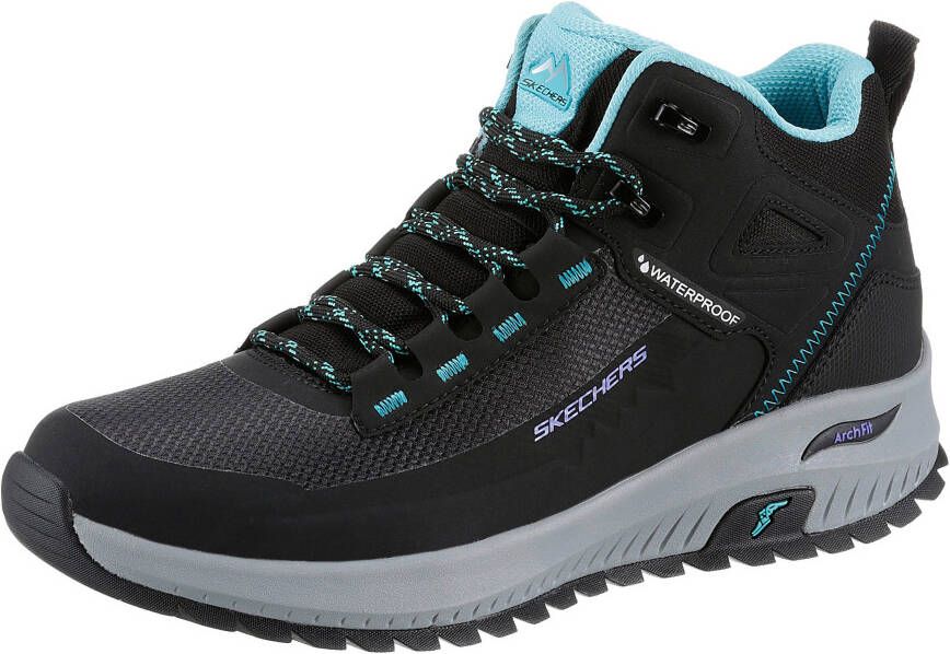 Skechers Hoge veterschoenen ARCH FIT DISCOVER met goodyear rubber zool