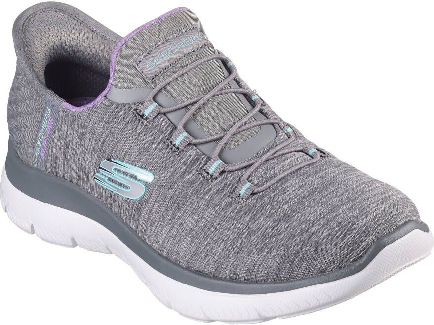 Skechers Instappers SUMMITS DAZZLING HAZE Slip-ins sneaker vrijetijdsschoen met subtiele contrastdetails