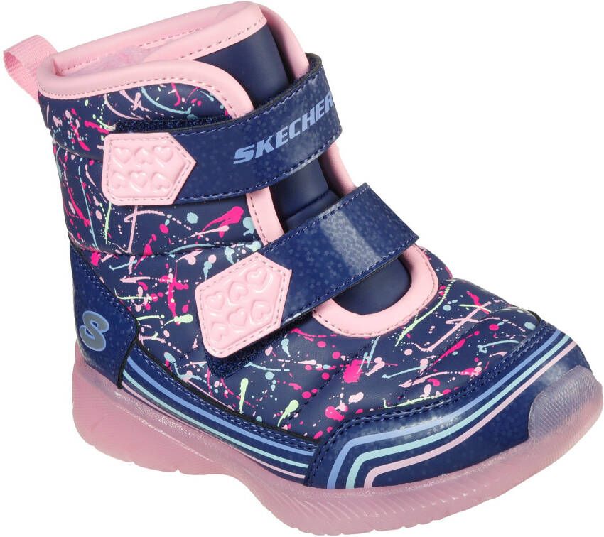 Skechers Illumi-Brights Power Paint 302653N-NVMT voor meisje Marineblauw Sneeuw laarzen