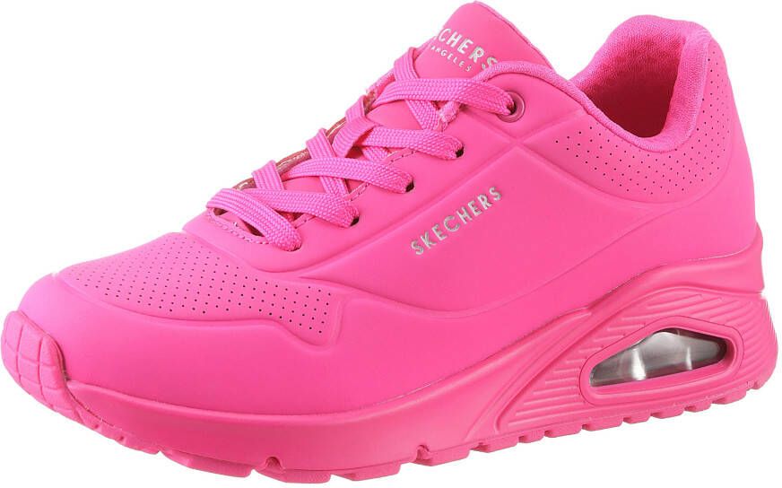 Skechers Plateausneakers UNO-NIGHT SHADES wedge sneaker chunky sneaker veterschoen met luchtkussenzool