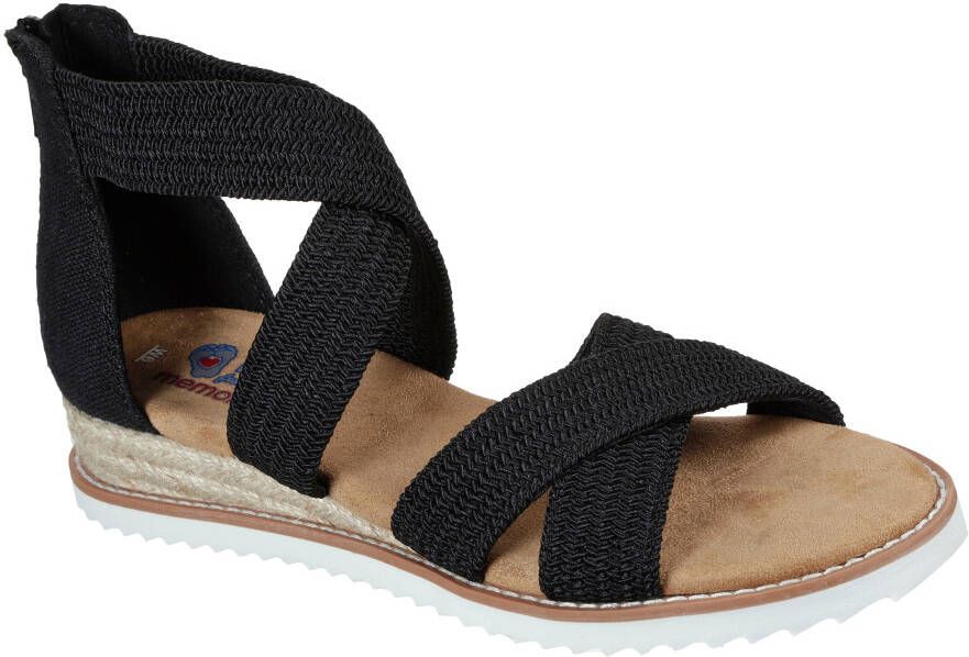 Skechers Sandalen DESERT KISS- zomerschoen sandaal keilhak met hielrits