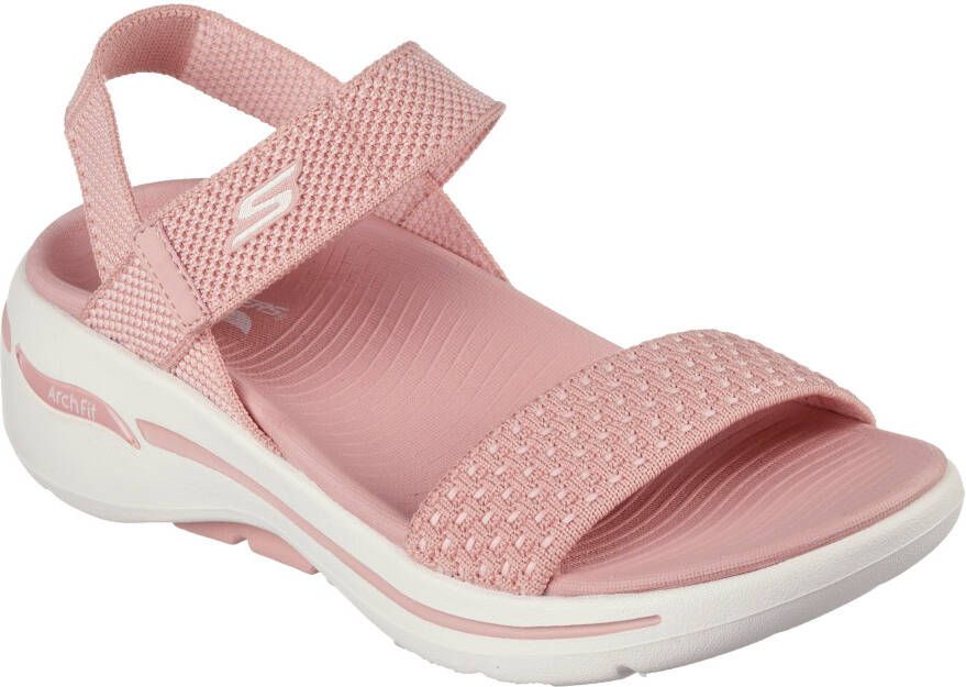 Skechers Sandalen GO WALK ARCH FIT SANDAL-POLISHED zomerschoen sandaal klittenbandschoen geschikt voor machinewas