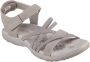 Skechers Comfortabele Vegan Memory Foam Sandaal Beige Dames - Thumbnail 3