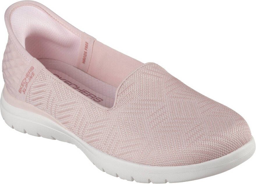 Skechers Slip-on sneakers ON-THE-GO FLEX-CLOVER Instapschoenen slippers vrijetijdsschoenen met gepolsterde schacht