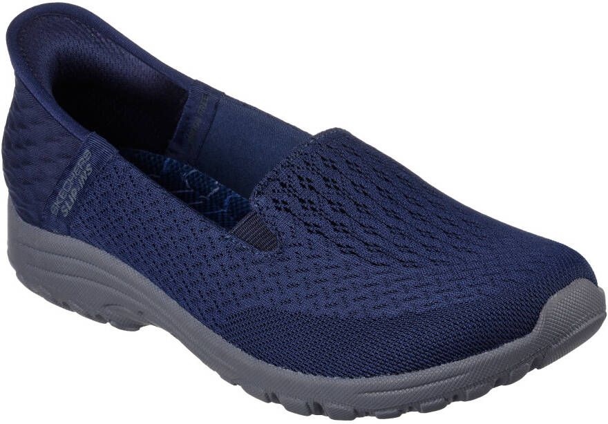 Skechers Slip-on sneakers REGGAE FEST 2.0-GUIDING LIGHT Instapschoenen slippers vrijetijdsschoenen met gepolsterde schacht