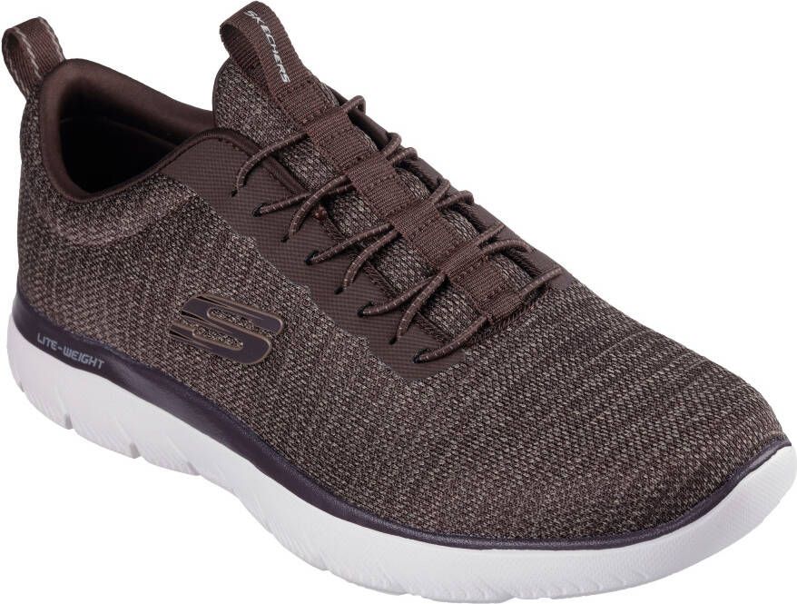 Skechers Slip-on sneakers SUMMITS- slippers vrijetijdsschoen halve schoen met elastische veters