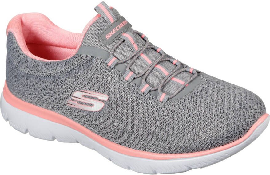 Skechers Slip-on sneakers Summits Slipper vrijetijdsschoen comfortschoen met subtiele contrastdetails