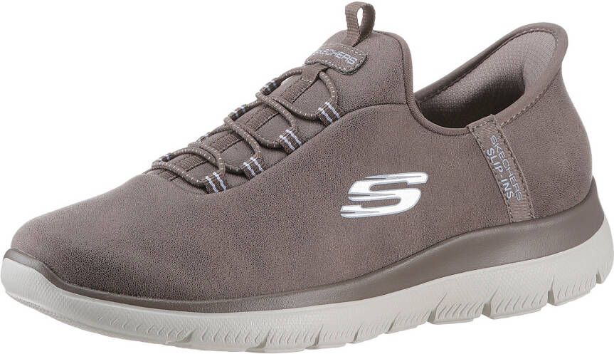 Skechers Slip-on sneakers Summits Slipper vrijetijdsschoen lage schoen in vegan uitvoering