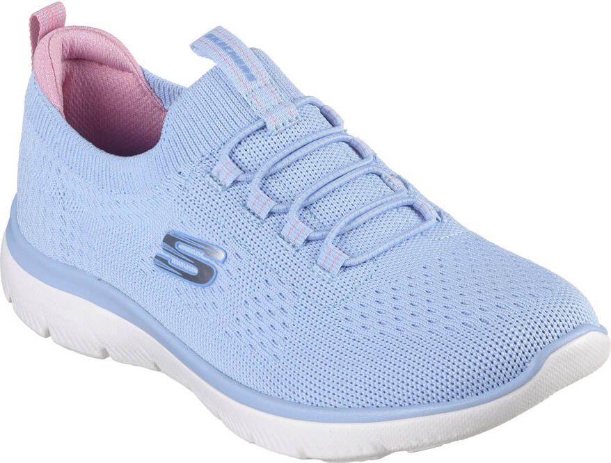 Skechers Slip-on sneakers Summits vrijetijdsschoen lage schoen slipper met flexibele tractionloopzool