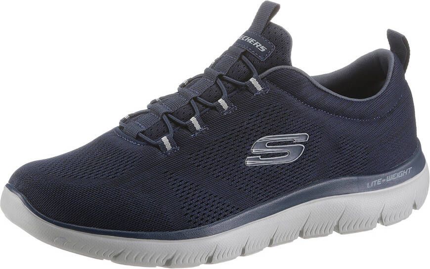 Skechers Slip-on sneakers Summits Vrijetijdsschoen slipper comfortschoen met elastiek om in te stappen