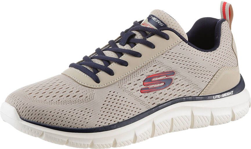 Skechers Slip-on sneakers TRACK-LESHUR Vrijetijdsschoen trainingsschoen instapschoen in materiaalmix