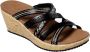 Skechers Beverlee Tiger Posse sandalen met sleehak zwart Dames - Thumbnail 3