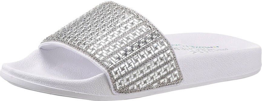 Skechers Pop Ups New Spark 119320 WHT Vrouwen Zilver Slippers - Foto 2