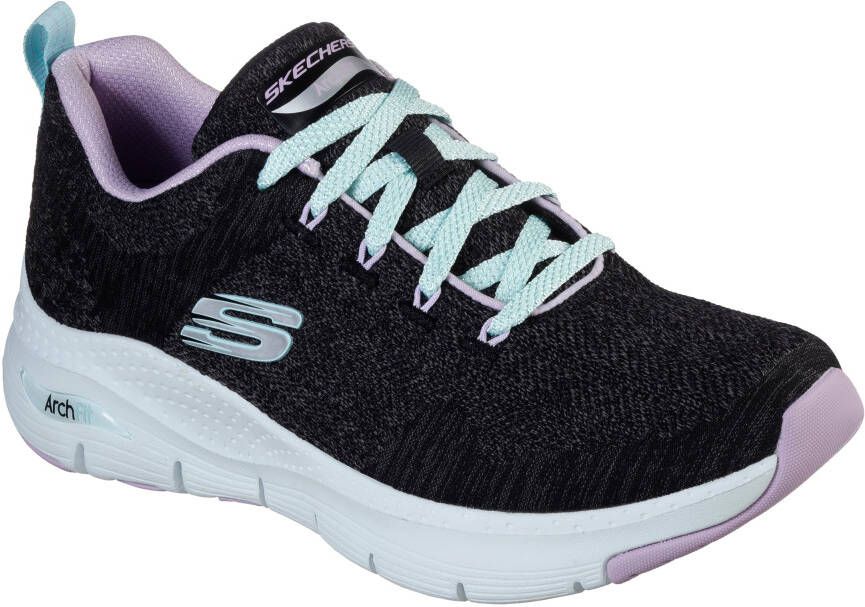 Skechers Sneakers ARCH FIT COMFY WAVE met gepolsterde binnenzool vrijetijdsschoen lage schoen veterschoen