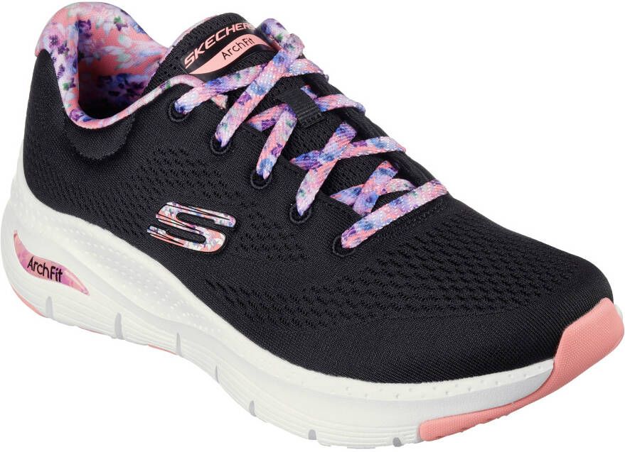 Skechers Arch Fit First Blossom Dames Sneakers Zwart Multicolour - Foto 3