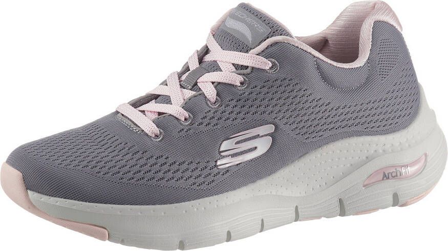 Skechers Arch Fit Big Appeal Dames Sneakers Grey Pink - Foto 3