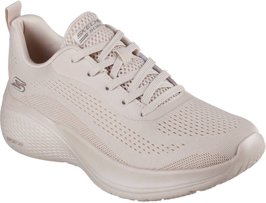 Skechers Sneakers BOBS INFINITY freizeitschoen fitnessschoen veterschoen in trendy materialenmix