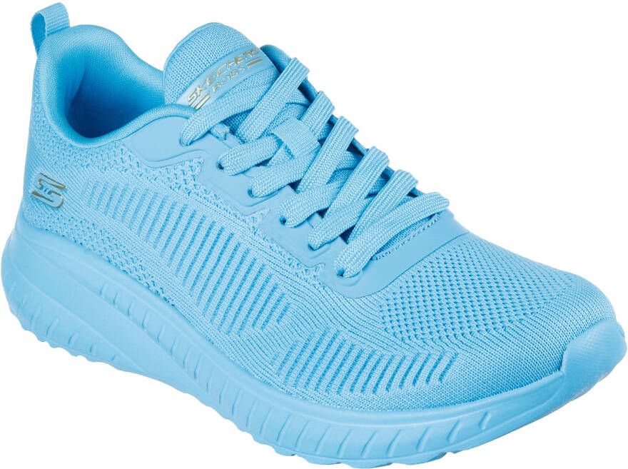 Skechers Sneakers BOBS SQUAD CHAOS-COOL RYTHMS brei sneakers veterschoen in vegan uitvoering