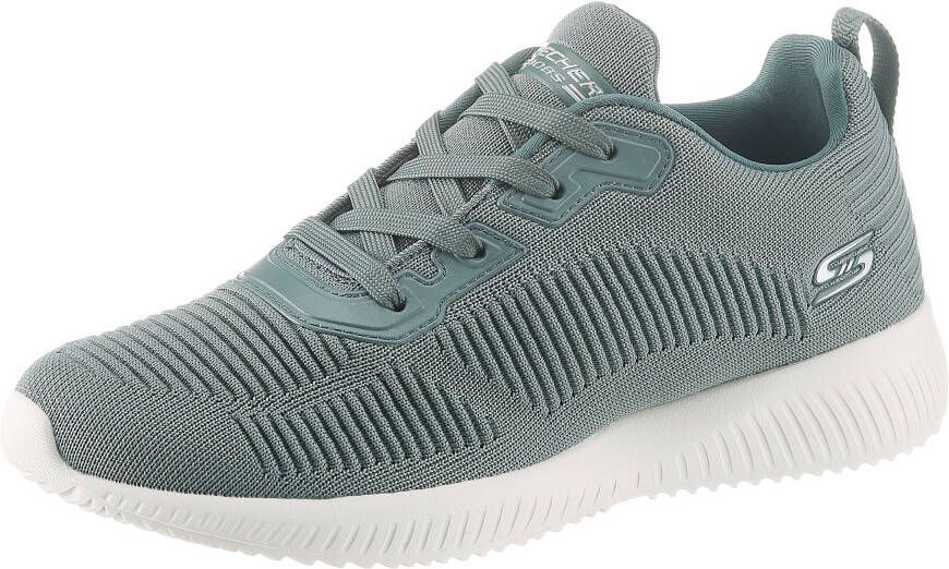 Skechers Sneakers BOBS SQUAD TOUGH TALK met skech-knit vrijetijdsschoen halfhoge schoen veterschoen