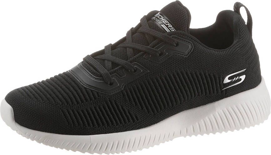 Skechers Sneakers BOBS SQUAD TOUGH TALK met skech-knit vrijetijdsschoen lage schoen veterschoen