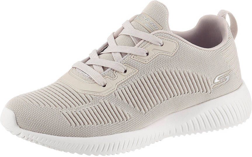 Skechers Sneakers BOBS SQUAD TOUGH TALK met skech-knit vrijetijdsschoen halfhoge schoen veterschoen