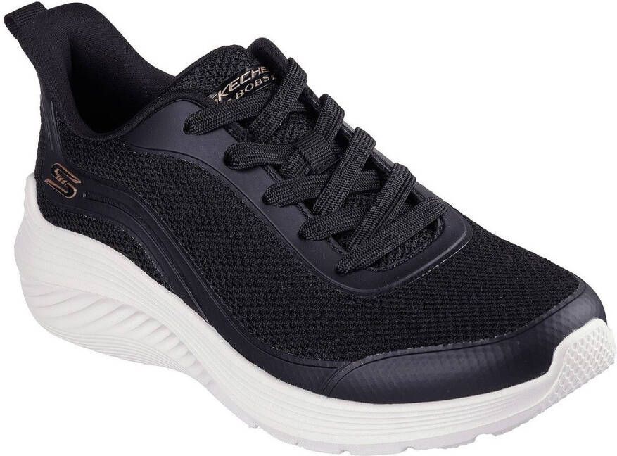 Skechers Sneakers BOBS SQUAD WAVES-STILL WADING trainingsschoenen vrijetijdsschoen met stretch-veters voor instappen