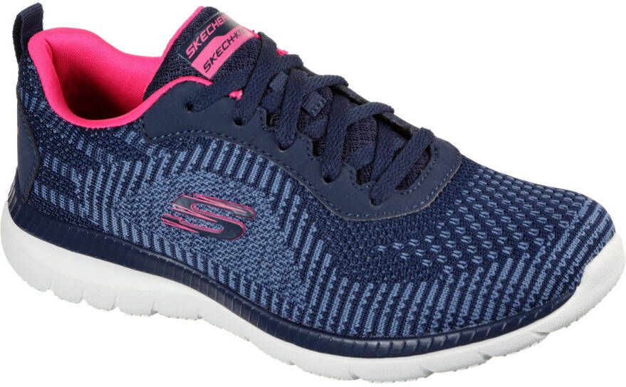 Skechers Sneakers BOUNTIFUL-PURIST in brei-look vrijetijdsschoen halfschoen veterschoen