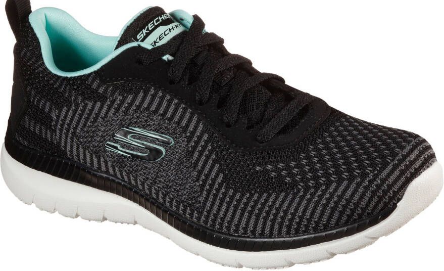 Skechers Sneakers BOUNTIFUL-PURIST in brei-look vrijetijdsschoen halfschoen veterschoen