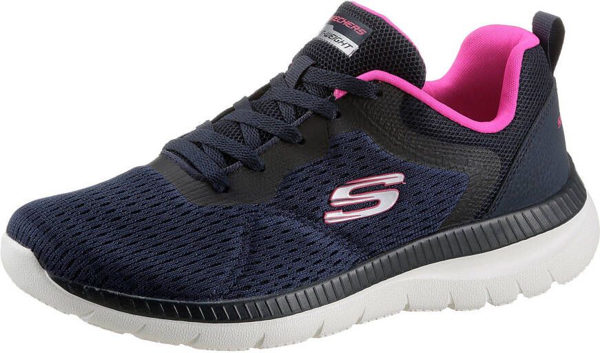 Skechers Sneakers BOUNTIFUL QUICK PATH met gepolsterde binnenzool vrijetijdsschoen lage schoen veterschoen