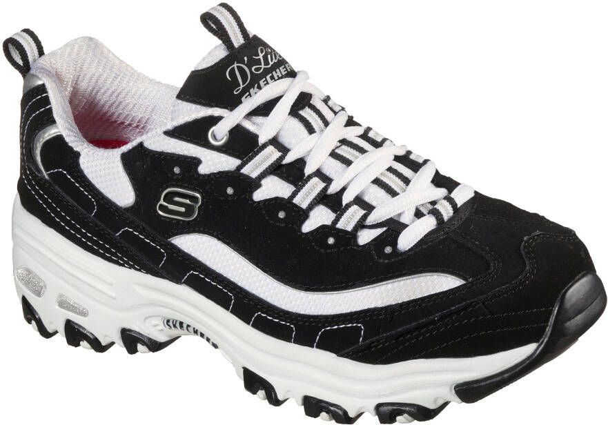 Skechers Sneakers D'LITES BIGGEST FAN in schoenwijdte g (=wijd) vrijetijdsschoen halfschoen veterschoen