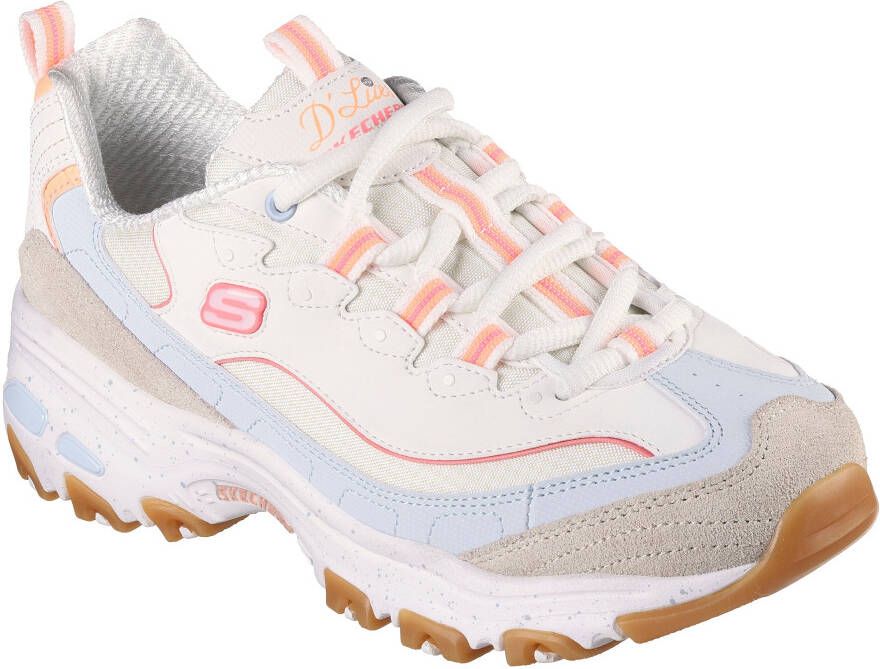 Skechers Sneakers D'LITES-BOLD VIEWS met air-cooled memory foam vrijetijdsschoen halfschoen veterschoen