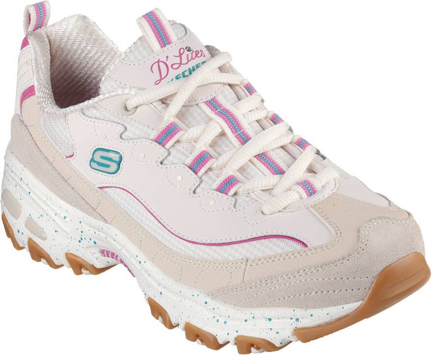 Skechers Sneakers D'LITES-BOLD VIEWS met air-cooled memory foam vrijetijdsschoen lage schoen veterschoen