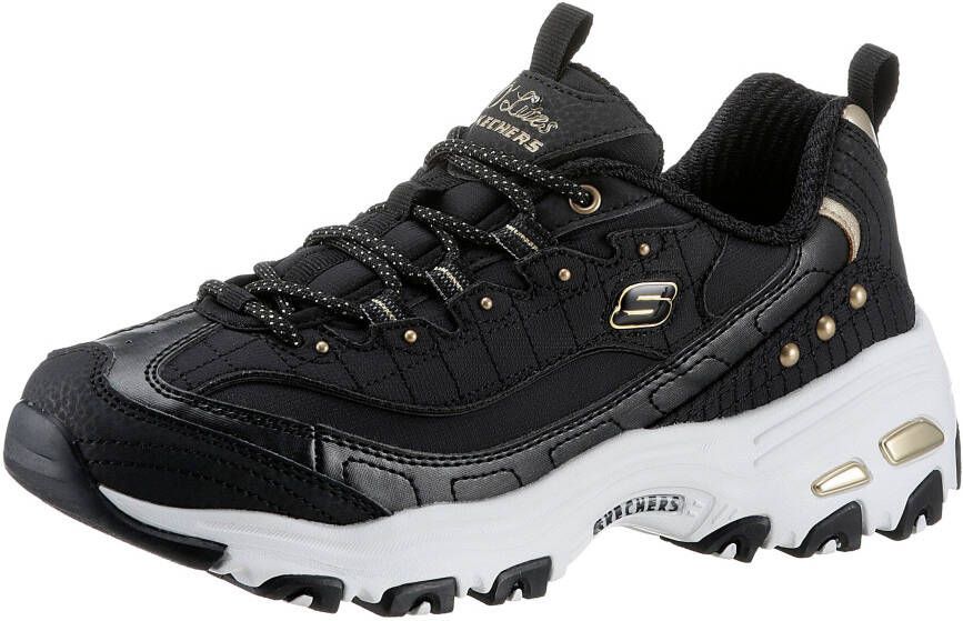 Skechers Sneakers D'LITES met mooie metallic-details vrijetijdsschoen halfhoge schoen veterschoen