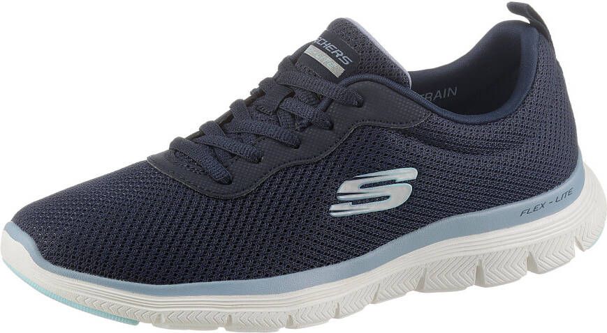 Skechers Sneakers FLEX APPEAL 4.0 BRILLINAT VIEW met air cooled memory foam vrijetijdsschoen halfschoen veterschoen