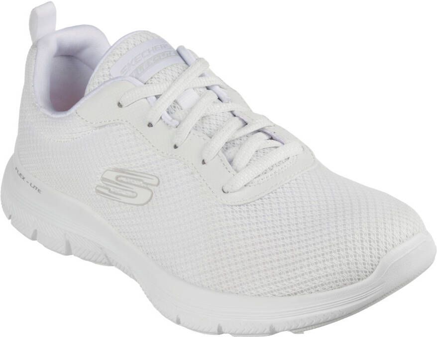 Skechers Sneakers FLEX APPEAL 4.0 BRILLINAT VIEW met air cooled memory foam vrijetijdsschoen halfschoen veterschoen