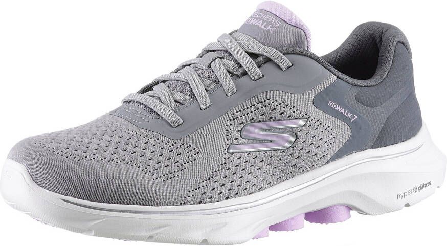 Skechers Sneakers GO WALK 7-COSMIC WAVES met air-cooled memory foam vrijetijdsschoen halfschoen veterschoen