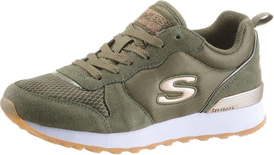 Skechers Sneakers GoldN Gurl Vrijetijdsschoen halfschoen veterschoen met air-cooled memory foam