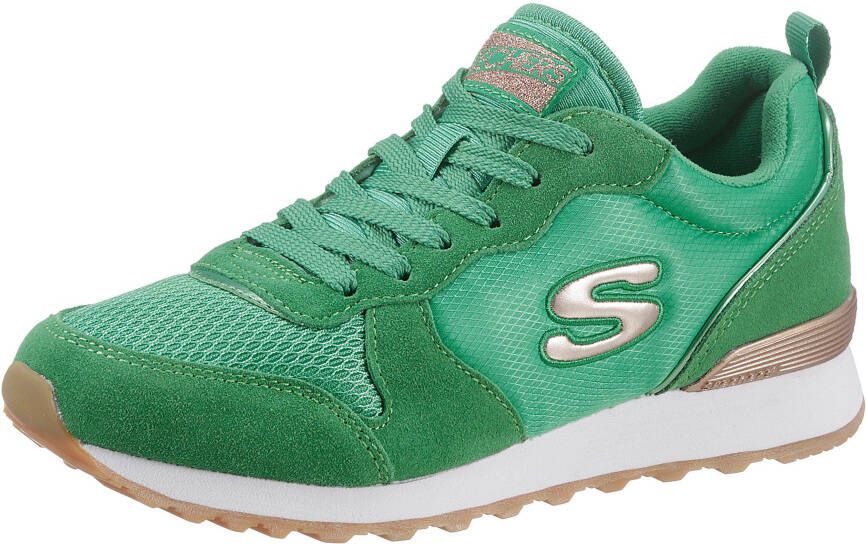 Skechers Sneakers GoldN Gurl Vrijetijdsschoen halfschoen veterschoen met air-cooled memory foam