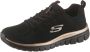 Skechers graceful get connected hardloopschoenen zwart goud dames - Thumbnail 5