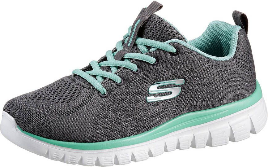 Skechers Sneakers Graceful Get Connected in schoenwijdte g (wijd) vrijetijdsschoen halfschoen veterschoen