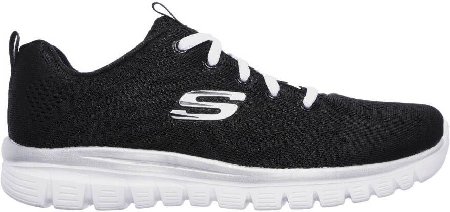 Skechers Sneakers Graceful Get Connected in schoenwijdte g (wijd) vrijetijdsschoen halfschoen veterschoen