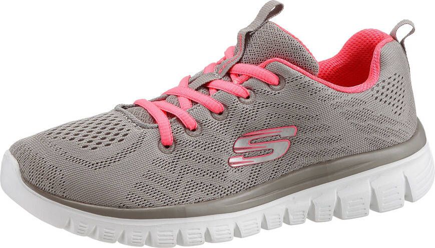 Skechers Sneakers Graceful Get Connected met memory foam vrijetijdsschoen halfschoen veterschoen