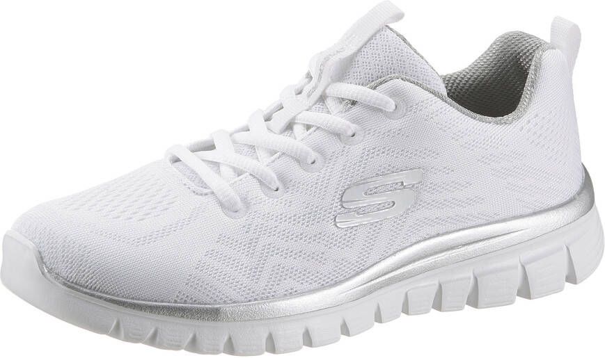 Skechers Sneakers Graceful Get Connected met memory foam vrijetijdsschoen halfschoen veterschoen