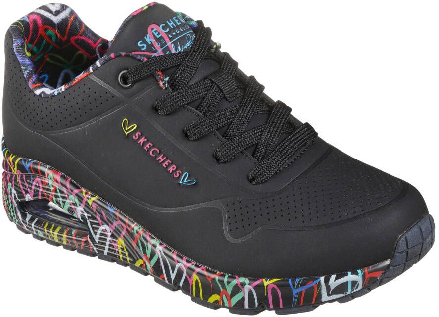 Skechers Sneakers met sleehak UNO-LOVING LOVE