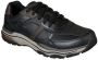 Skechers Romago Elmen leren heren sneakers Zwart Maat Extra comfort Memory Foam40 - Thumbnail 4