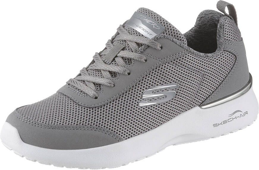 Skechers Sneakers Skech-Air Dynamight Fast Brake Metallic element bij de hak vrijetijdsschoen halfhoge schoen veterschoen